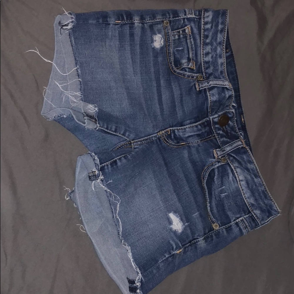 american eagle super stretch jean shorts